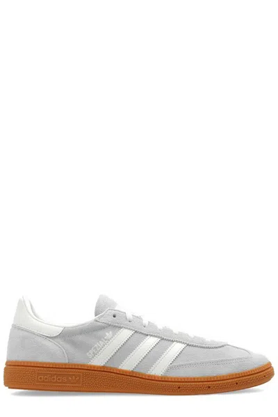 Adidas Originals Handball Spezial Leather-trimmed Suede Sneakers In Gray