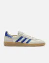 Adidas Originals Handball Spezial Leather-trimmed Mesh And Suede Sneakers In Neutral