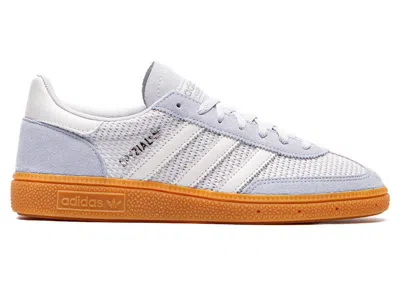 Pre-owned Adidas Originals Handball Spezial White (women's) Sneakers In Halo Blue/footwear White/wonder Blue