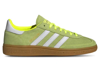 Pre-owned Adidas Originals Handball Spezial White (women's) Sneakers In Solar Yellow/footwear White/gold Metallic