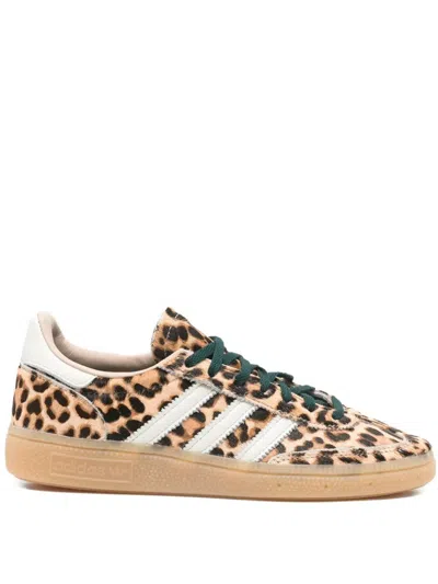 Adidas Originals Handball Spezial Leopard-print Leather Sneakers In Animal Print