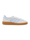 Adidas Originals Womens Alumina Clear Sky Gum Handball Spezial Suede Low-top Trainers In Aluminium
