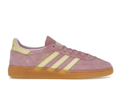 Pre-owned Adidas Originals Handball Spezial (women's) Sneakers In Bliss Lilac/yellow In Multi