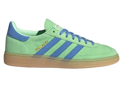 Pre-owned Adidas Originals Handball Spezial (women's) Sneakers In Lime Burst/blue Fusion/gum
