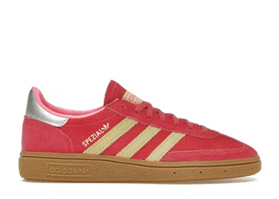 Pre-owned Adidas Originals Handball Spezial (women's) Sneakers In Lucid Pink/almost Yellow/silver Metallic In Multi