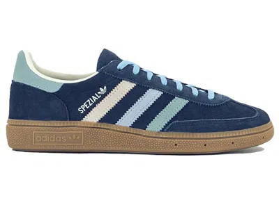 Pre-owned Adidas Originals Handball Spezial (women's) Sneakers In Night Indigo/hazy Green/clear Sky Blue