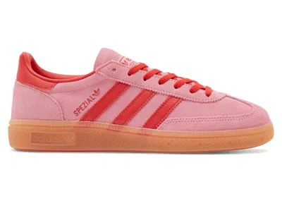 Pre-owned Adidas Originals Handball Spezial (women's) Sneakers In Semi Pink Glow/better Scarelet Red/gum