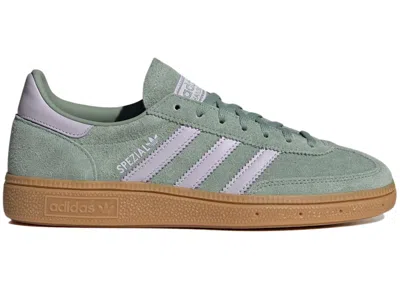 Pre-owned Adidas Originals Handball Spezial (women's) Sneakers In Silver Green/silver Dawn/gum