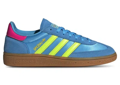 Pre-owned Adidas Originals Handball Spezial (women's) Sneakers In Sky Blue Rush/solar Yellow/lucid Pink