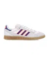 Adidas Originals Handball Top Rm Suede Three-stripe Sneakers In Gray