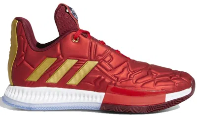 Pre-owned Adidas Originals Harden Vol. 3 Marvel Iron Man (youth) Sneakers In Scarelet Red/collegiate Burgundy/gold Metallic In Multi