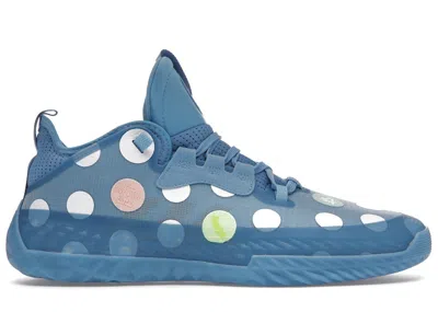Pre-owned Adidas Originals Harden Vol. 5 Futurenatural Light Blue Polka Dot Sneakers In Team Light Blue/crew Navy/cloud White