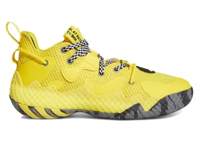 Pre-owned Adidas Originals Harden Vol. 6 Taxi Sneakers In Impact Yellow/core Black