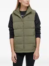 Adidas Originals Helionic Quilted Puffer Vest In Green