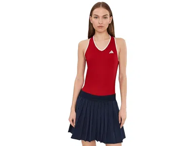 Adidas Originals Heritage Tennis Tank Top In Red