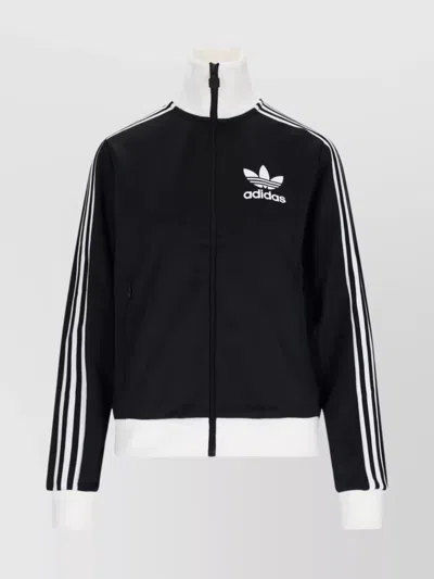 Adidas Originals Beckenbauer Zip-up Sweatshirt In Black