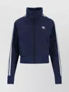 Adidas Originals Firebird Adicolor Three-stripe Logo Sweatshirt In Blue