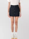 Adidas Originals High Waist Denim Mini Skirt With Pockets