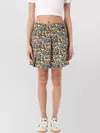 Adidas Originals High Waist Floral Pleated Mini Skirt