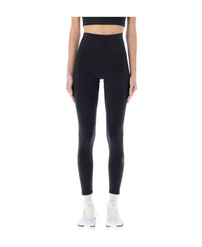 Adidas Originals High-waisted Logo-print Leggings In Black
