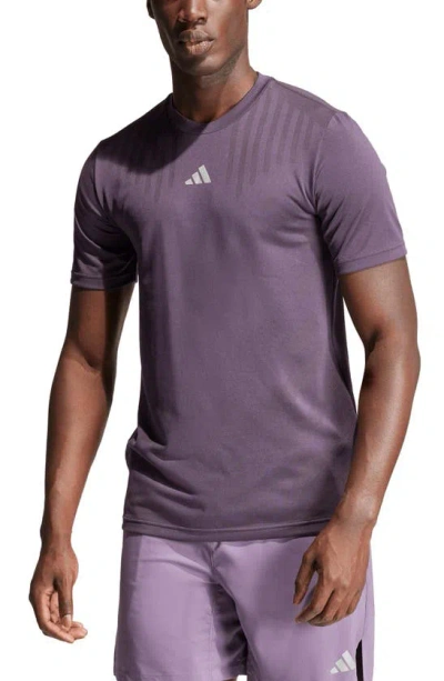 Adidas Originals Hiit Workout Airchill T-shirt In Aurora Black