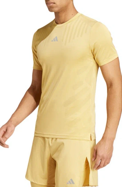 Adidas Originals Hiit Workout Airchill T-shirt In Oat