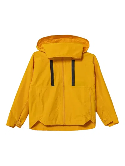 Adidas Originals Kids' Hooded Jacket In Yellow