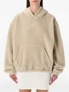 Adidas Originals Beige Teddy Hoodie In Brown