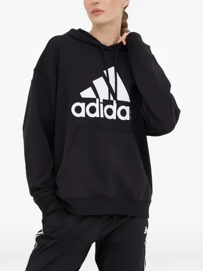 Adidas Originals Hooded Logo Sweatshirt In Multi