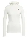 Adidas Originals Hooded Long-sleeve T-shirt In White