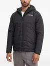 Adidas Originals Hooded-neck Insulated Jacket In Black