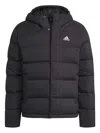 Adidas Originals Hooded Plain Weave Jacket In Black
