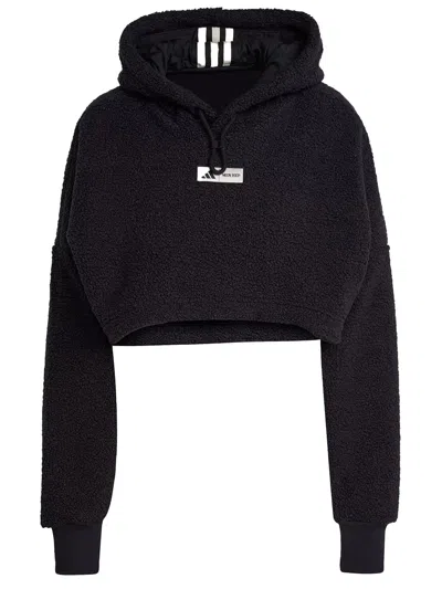 Adidas Originals Hoodie Adidas X Moon Boot Cropped In Nero