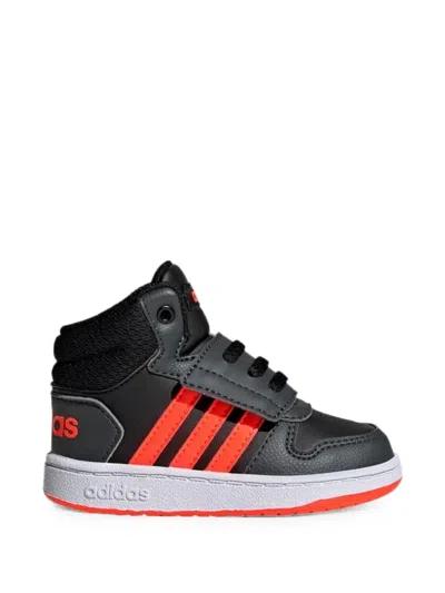 Adidas Originals Babies' Hoops 2.0 Touch-strap Sneakers In Black