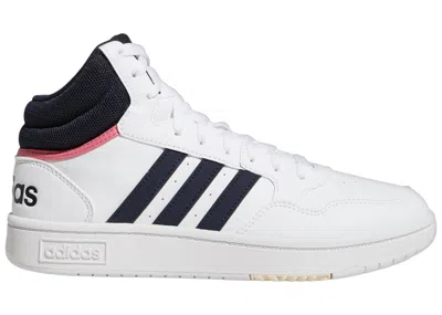 Pre-owned Adidas Originals Hoops 3.0 Mid Classic (women's) Sneakers In Cloud White/legend Ink