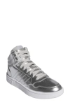 Adidas Originals Hoops 3.0 Mid Top Sneaker In Ftwr White/ Grey/ Grey