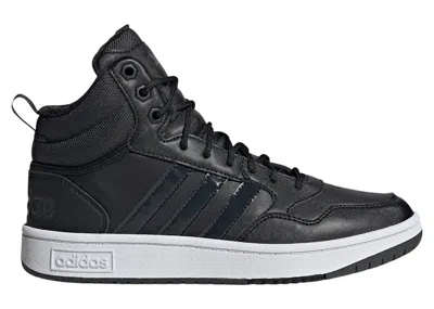 Pre-owned Adidas Originals Hoops 3.0 Mid Winterized Classic Fur Lining (women's) Sneakers In Core Black/carbon/cloud White In Multi