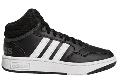 Pre-owned Adidas Originals Hoops Mid Grey Sneakers In Core Black/cloud White/grey Six In Multi