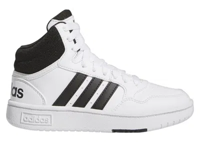 Pre-owned Adidas Originals Hoops Mid Sneakers In Cloud White/core Black In Multi