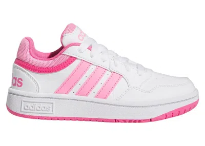 Pre-owned Adidas Originals Hoops Sneakers In Cloud White/bliss Pink/pulse Magenta