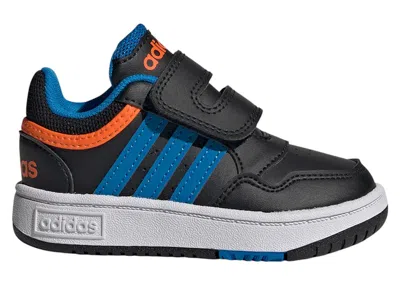 Pre-owned Adidas Originals Hoops Sneakers In Core Black/blue Rush/impact Orange