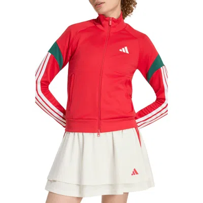 Adidas Originals House Of Tiro Nations Track Jacket In Red