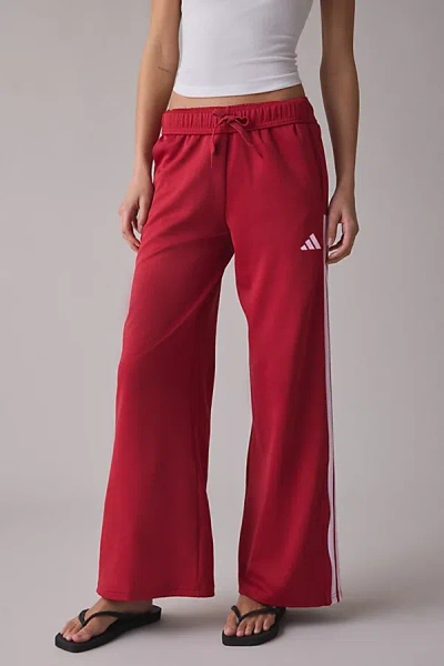Adidas Originals House Of Tiro Wide Leg Pant In Red, Women's At Urban Outfitters