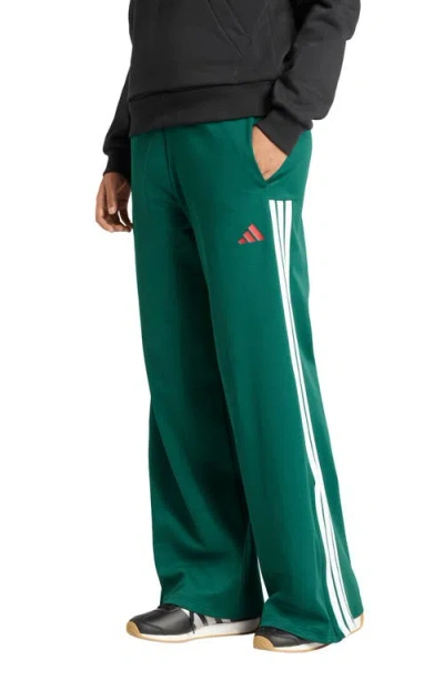 Adidas Originals House Of Tiro Wide Leg Track Pants In Green