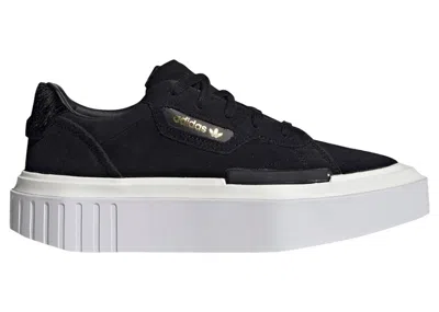 Pre-owned Adidas Originals Hypersleek Black White (women's) Sneakers In Core Black/crystal White/solar Red