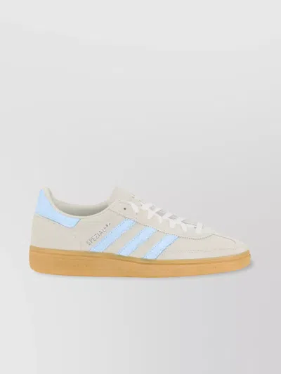 Adidas Originals Iconic Bands Leather Handball Sneakers In Neutral