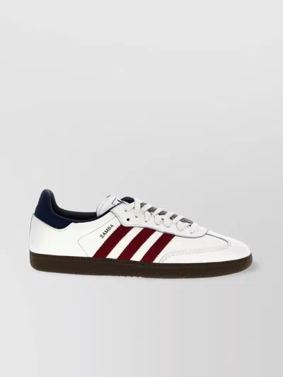 Adidas Originals Iconic Sneakers With Signature Three-stripe Design In White
