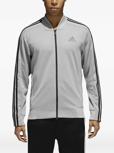 Adidas Originals Id Stripe Track Jacket In Gray
