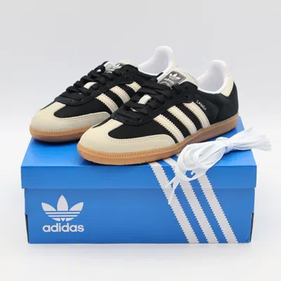 Pre-owned Adidas Originals Ie5836  Samba Og Core Black Wonder White Silver (women's)