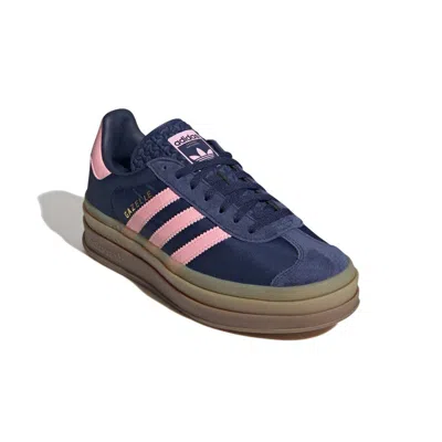 Pre-owned Adidas Originals Ig4390  Gazelle Bold Dark Blue Pink Spark (women's)